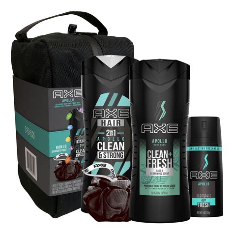 AXE Gift Set with Body Wash, 2-in-1 Shampoo + Conditioner, with a bonus gift of a shower speaker ...