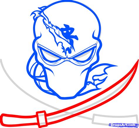 Ninja Mask Drawing at PaintingValley.com | Explore collection of Ninja ...