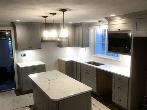 Featured Project: Beautiful Calacatta Leon Quartz Countertops | IVO ...