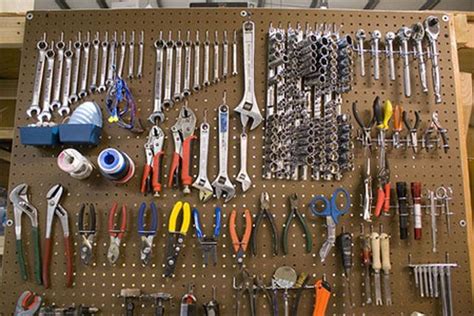 Garage pegboard hooks organizing | Organization | Pinterest | Hooks | Garage tool organization ...