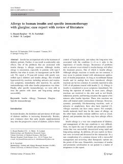 Insulin Glargine - Lantus Side Effect - Effect Information Center