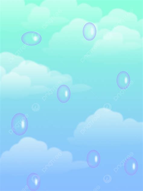 Blue Sky Cloud Balloon Background, Blue, Sky, Clouds Background Image ...