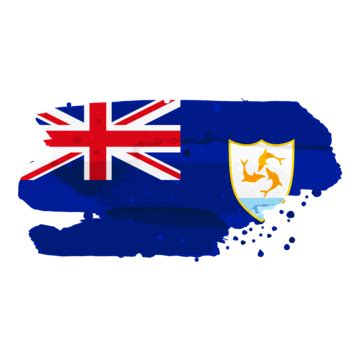 Anguilla Flag Vector, Anguilla, Flag, Anguilla Watercolor Flag PNG and Vector with Transparent ...