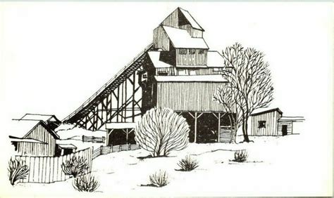 Vintage Drawing of The Coal Breaker Eckley, PA "The Molly Maguires" Postcard | United States ...