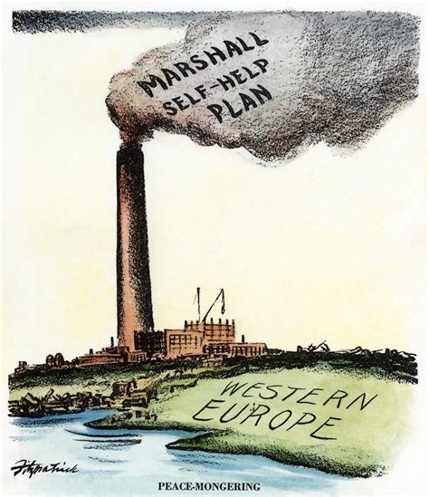 Buy Cartoon Marshall Plan 1947 Peace-Mongering American Cartoon On The Marshall Plan For The ...