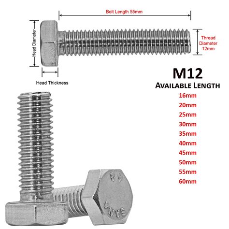 Professionele uitruisting M6 x 50mm HEXAGON HEAD FULLY THREADED SET ...