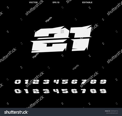 Racing Number Design Template Vector Stock Vector (Royalty Free ...