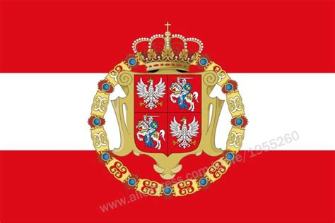 Polish Lithuanian Commonwealth Flag 3 x 5 FT 90 x 150 cm Poland Flags ...