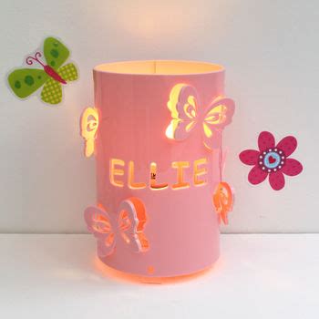 Personalised Butterfly Table Lamp By Kirsty Shaw
