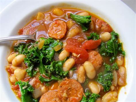 Diane Carnevale: Spanish chorizo, bean + kale soup