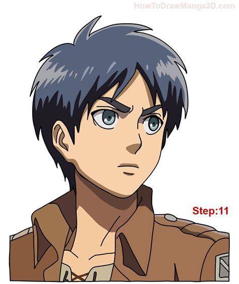 Learn how to draw Eren Yeager from Attack on Titan AKA Shingeki no ...