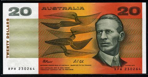 Australian banknotes 20 Australian dollars banknote of 1991, Kingsford ...