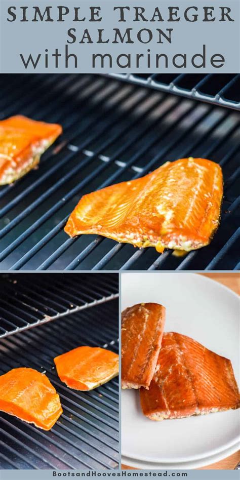 Traeger Grilled Salmon with Marinade - Boots & Hooves Homestead