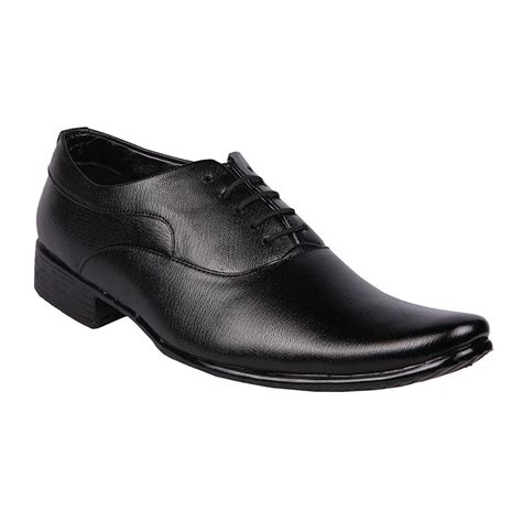 Advanced Derby Artificial Leather Black Formal Shoes Price in India ...