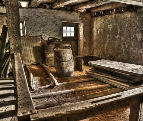 Old Barn Interior | HDR creme