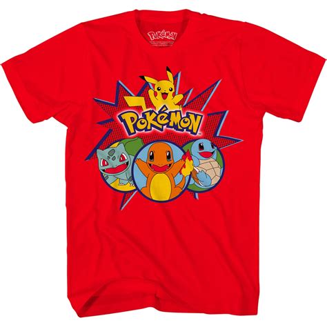 Buy Pokemon Boys Pikachu Game Shirt - Gotta Catch Em All - Ash Pikachu Charizard Pokeball ...