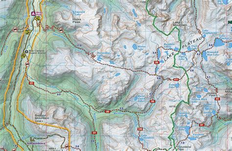 Absaroka Beartooth Wilderness Map - Rocky Mountain Maps & Guidebooks