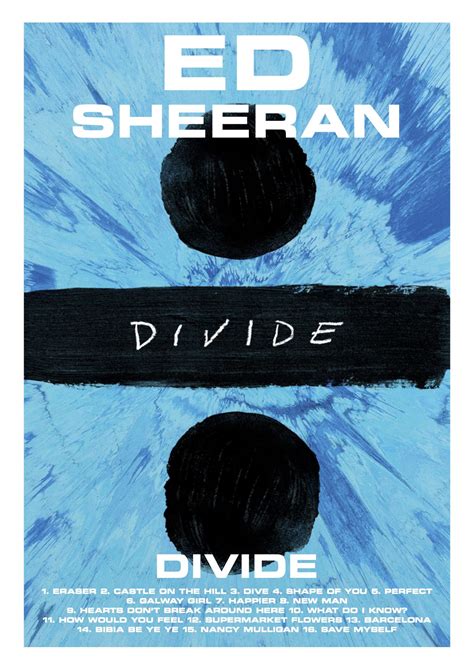 Divide - Ed Sheeran // Album Poster | Weird vintage ads, Music poster ...