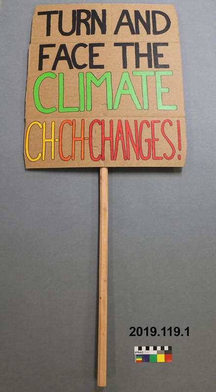 Protest Sign: Climate Changes - Canterbury Museum