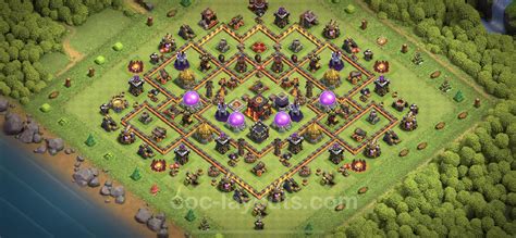 Trophy (Defense) Base TH10 with Link, Hybrid - Clash of Clans 2023 - Town Hall Level 10 Base ...