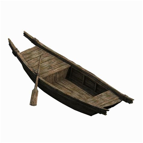 ArtStation - Small wooden boat 043 | Game Assets