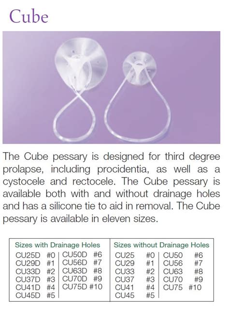 Cube Pessary at Meridian Medical Supply 915-351-2525