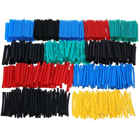 530Pcs Electrical Cable Sleeves Heat Shrink Tubing Assorted Kit 8 Sizes ...