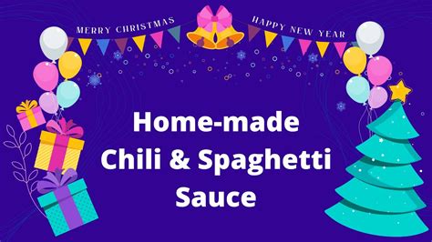 Home-made Chili & Spaghetti Sauce - YouTube