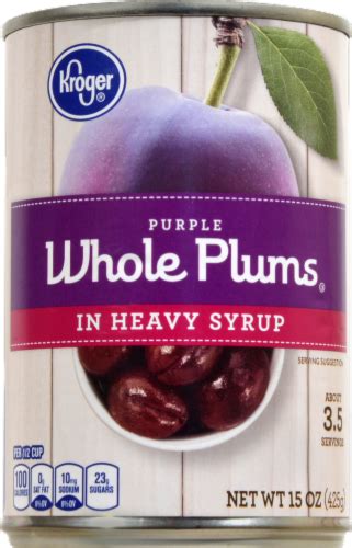 Kroger® Purple Whole Plums in Heavy Syrup, 15 oz - Kroger