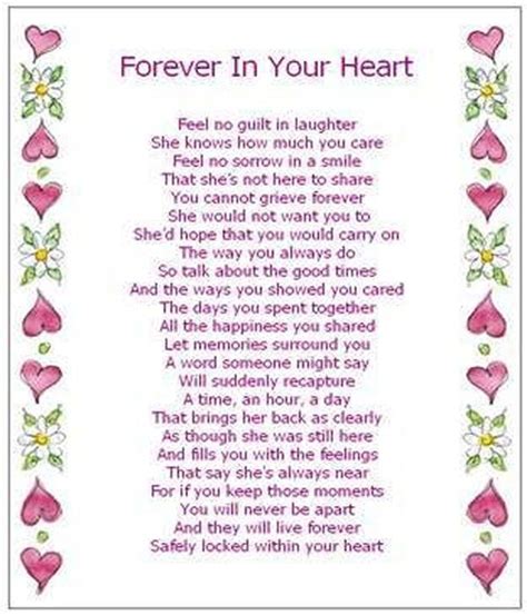 In Your Heart – Love Quote | Sympathy poems, Funeral poems, Sympathy quotes