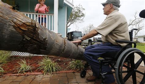 Marsha Brundett tells Texas Gov. Greg Abbott about riding out the storm ...