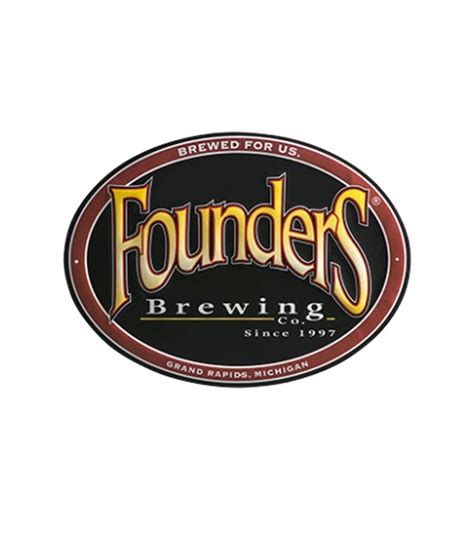 Founders Brewing Co. Logo Metal Sign - The Beer Gear Store