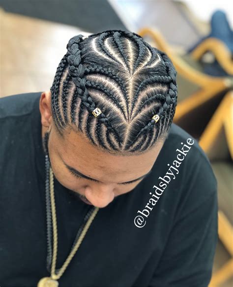 Black Men Two Braids Hairstyle - Hairstyle Guides