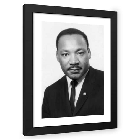 Alpha Historica 19x28 Black Modern Wood Framed Wall Art Titled - Martin Luther King, Jr. (1929 ...