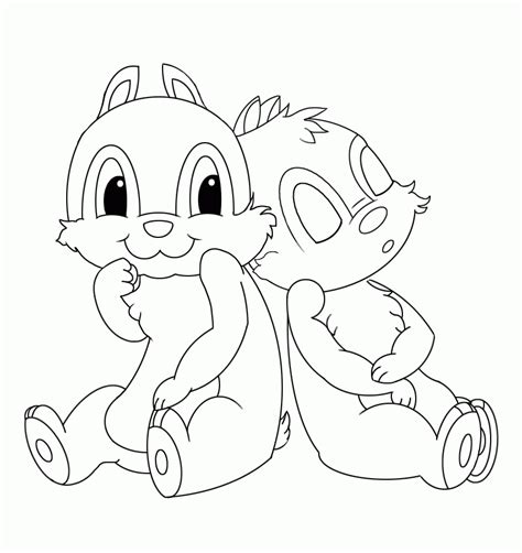 Chip And Dale Coloring Pages - Coloring Home