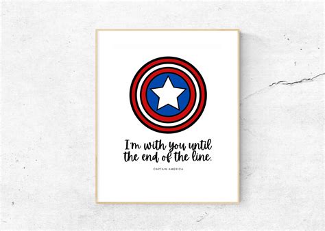 Digital Download Digital Print Superhero Quote Captain | Etsy