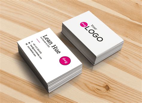 Realistic Business Card Mockup