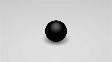 Premium Photo | 3d rendering, a black sphere on a white background