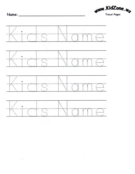 Customizable Printable Letter Pages | Name Tracing within Name Tracing ...