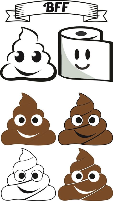 Poop Emoji Vector Poop Emoticons - Etsy