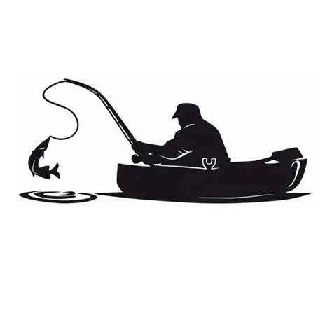 Fishing Sticker Name Fish Boat Decal Angling Hooks Tackle Shop Posters Vinyl Wall Decals Hunter ...