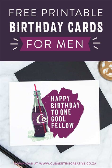 Printable Birthday Cards for Him {Premium} | Stay Cool | Free printable birthday cards, Birthday ...