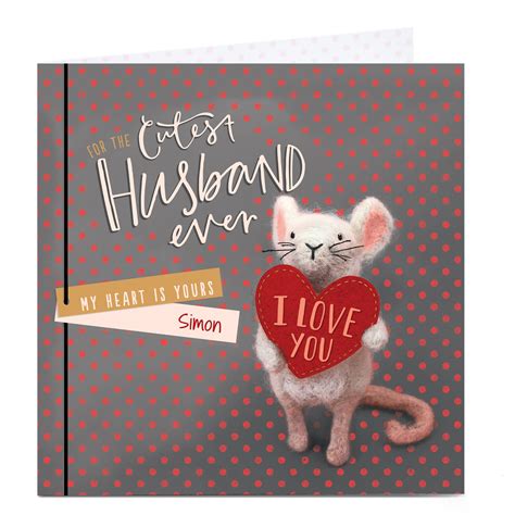 Buy Personalised Valentine's Card - Cutest Husband Ever for GBP 3.29 ...