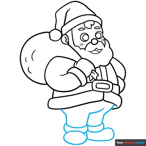 How to Draw a Cartoon Santa Claus - Really Easy Drawing Tutorial