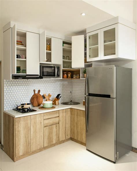 Gray Top Mount Refrigerator Beside White Wooden Kitchen Cabinet · Free Stock Photo