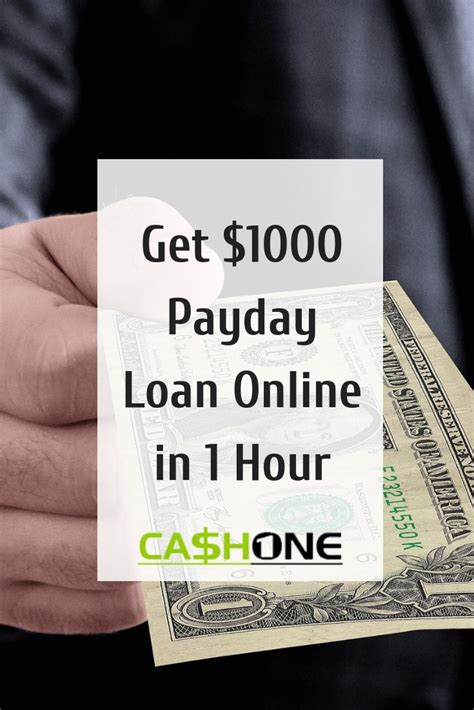 Get $1000 Payday Loan Online in 1 Hour? | Payday loans online, Payday loans, Payday