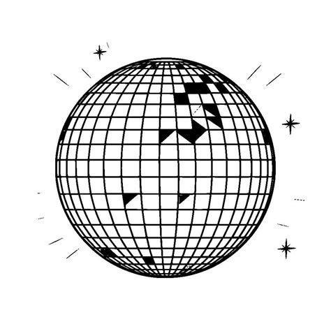 #3 Disco Ball Clipart Free SVG - K40 Laser Cutter