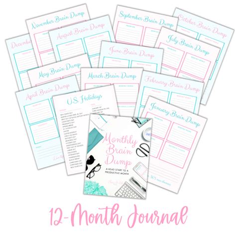 Editable Brain Dump Journal - Cheerful Shop by Cheers to Life Blogging