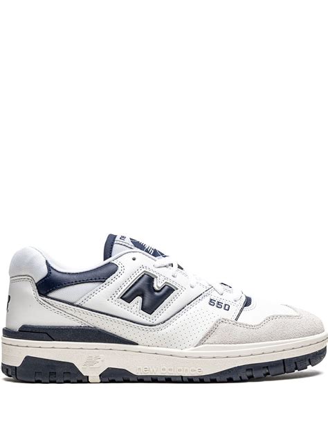 New Balance 550 "White/Navy Blue" Sneakers - Farfetch