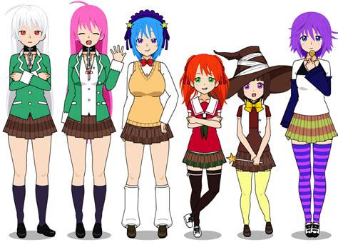 Rosario vampire Characters by Sechodnia999 on DeviantArt